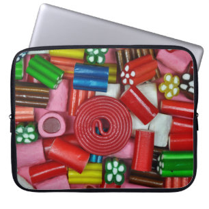 Kleurstoffen snoep laptop sleeve