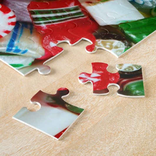 Kleurstoffen snoep legpuzzel (Zijkant)