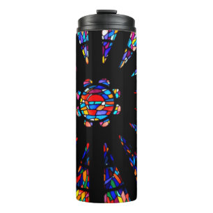 kleurstoffen van kleurloos glas thermosbeker
