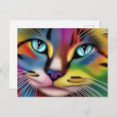 Kleurstofkat Briefkaart (Voorkant / Achterkant)