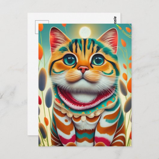 Kleurstofkat Briefkaart (Voorkant / Achterkant)