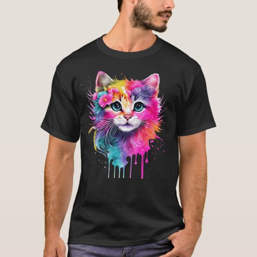 Kleurstofkat T-shirt (Voorkant)