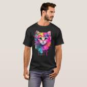 Kleurstofkat T-shirt (Voorkant volledig)