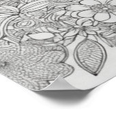 Kleurstofkleuring Poster wanddecor aandampen (Hoek)