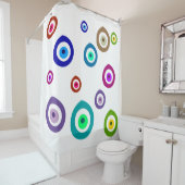 Kleurstofogen Douchegordijn (In situ)