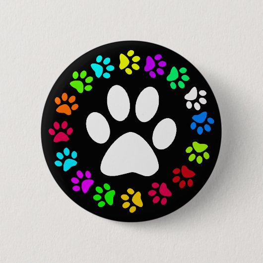 KLEURSTOFPRINES RONDE BUTTON 5,7 CM (Voorkant)