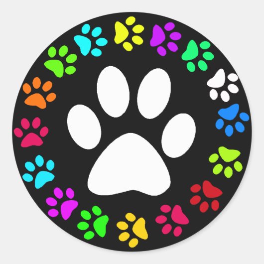 KLEURSTOFPRINES RONDE STICKER (Voorkant)