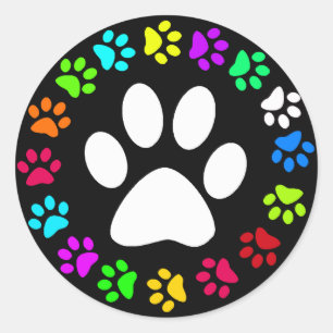 KLEURSTOFPRINES RONDE STICKER