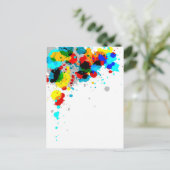 Kleurstofzalen Briefkaart (Staand voorkant)