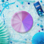 Kleurstralen Papieren Bordje (Feest)