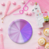 Kleurstralen Papieren Bordje (Feest)