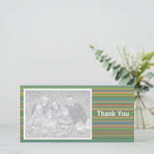 Kleurstrepen 01 bedankkaart (Staand voorkant)