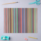 Kleurstrepen Weefselpapier Tissuepapier (Craft)