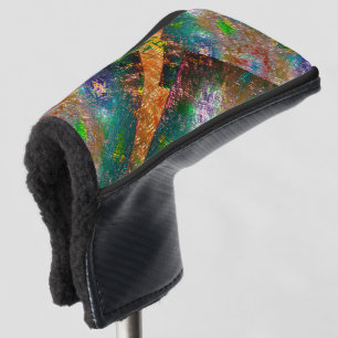 Kleurstrook van gekleurde lagen met roestvast verb golfheadcover