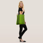 Kleurstructuur van palmbomen tote bag (Op model)