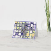 Kleurstudies...Silverset Blue Agate Note Kaart (Voorkant)