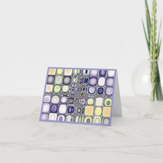 Kleurstudies...Silverset Blue Agate Note Kaart (Voorkant)