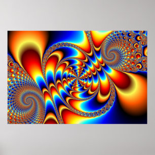 Kleurteken - Fractal Poster