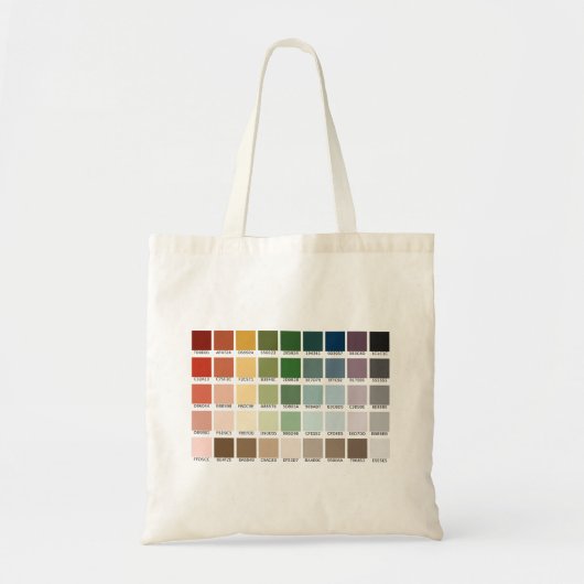 Kleurtest Tote Bag (Voorkant)