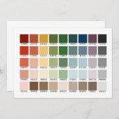 Kleurtestuitnodiging Kaart (Voorkant / Achterkant)