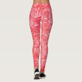 Kleurtextuur "pearly aardbery crème" leggings (Achterkant)