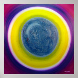 Kleurtherapie Verwarmend Mandala Fine Art Poster