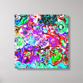 Kleurtherapie Vloeibare kunstcirkels Canvas Afdruk (Voorkant)