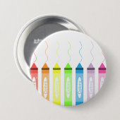 Kleurtijd! Ronde Button 7,6 Cm (Voorkant /achterkant)