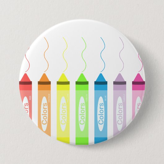 Kleurtijd! Ronde Button 7,6 Cm (Voorkant)