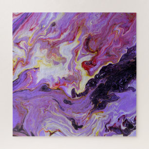 Kleurtoon acrylverf, abstract. legpuzzel
