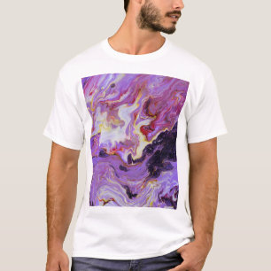 Kleurtoon acrylverf, abstract. t-shirt