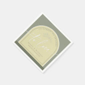 Kleurtoon Eucalyptus Wedding to Love Grn ID901 Servet (Hoek)