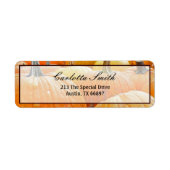 Kleurtoon van pompoenen etiket (Voorkant)