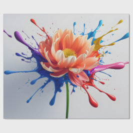 Kleuruitbarsting Bloemblad Cadeaupapier