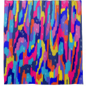 Kleurvak Abstract Douchegordijn (Voorkant)