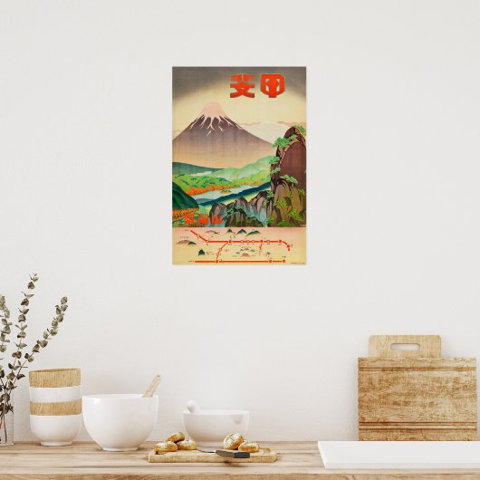 Kleurvelden, prefectuur Yamanashi Poster (Keuken)