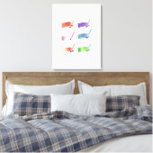 Kleurverf Canvas Afdruk (Insitu (Slaapkamer))