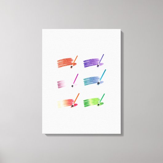 Kleurverf Canvas Afdruk (Voorkant)