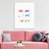Kleurverf Canvas Afdruk (Insitu (Woonkamer))