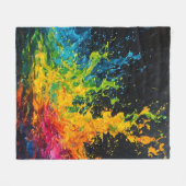 Kleurverf plastic fleece deken (Voorkant (Horizontaal))