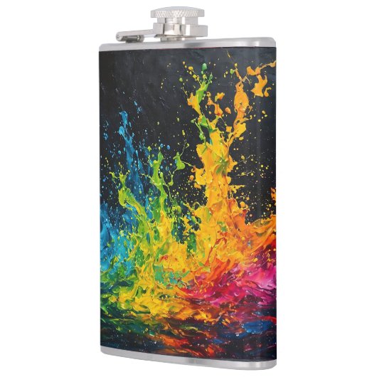 Kleurverf plastic heupfles (Links)