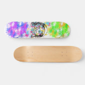 Kleurverf plastic kat skateboard (Horizontaal)