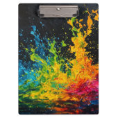 Kleurverf plastic klembord (Voorkant)