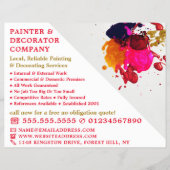 Kleurverf plastic, schilder en decorator flyer (Voorkant)