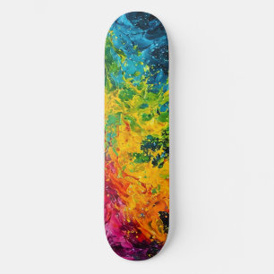 Kleurverf plastic skateboard