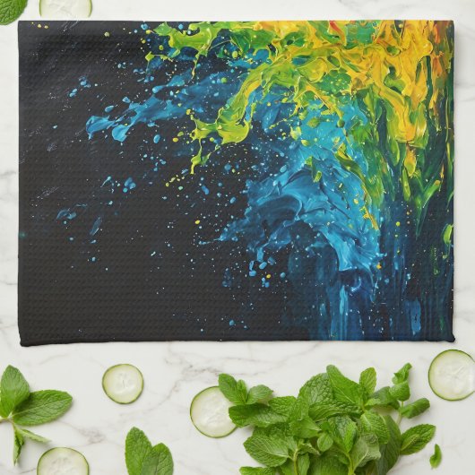 Kleurverf plastic theedoek (Gevouwen)