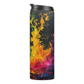 Kleurverf plastic thermosbeker (Geroteerd rechts)