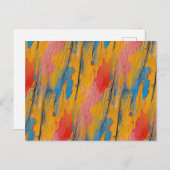 Kleurverf Splatter Briefkaart (Voorkant / Achterkant)