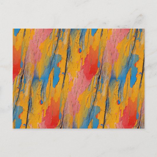 Kleurverf Splatter Briefkaart (Voorkant)