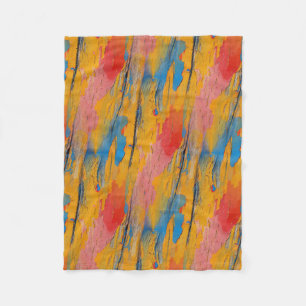 Kleurverf Splatter Fleece Deken